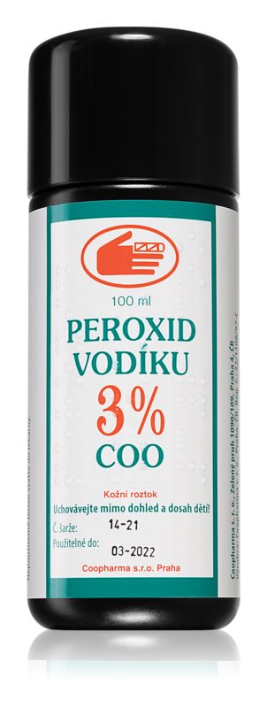 Coopharma Hydrogen peroxide 3% COO skin solution 100 ml