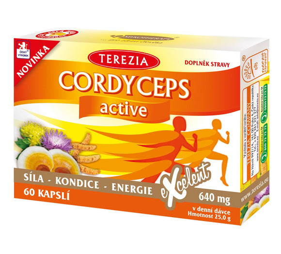 Organic Cordyceps Reishi Mushroom 60 capsules vitamins Natural Energy - mydrxm.com