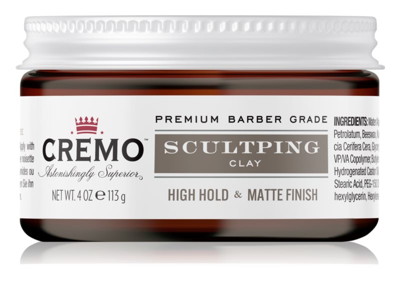 Cremo Hair Styling Sculpting Clay High Hold 113 g