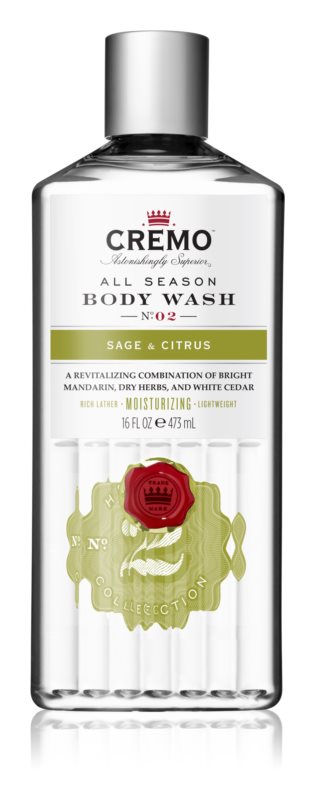 Cremo Sage and Citrus Body Wash 473 ml