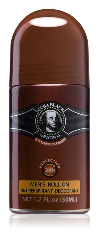 Cuba Black roll-on deodorant for men 50 ml