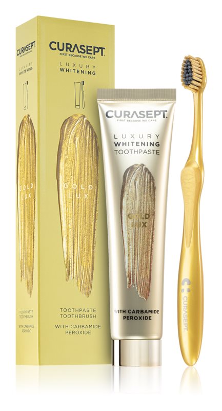 Curasept Gold Lux Set teeth whitening kit