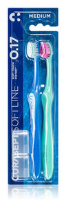 Curasept Softline 0.17 Toothbrush Medium 2 pack