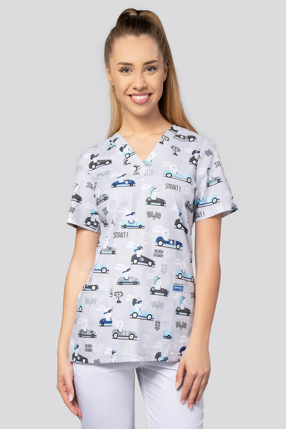 Women's medical shirt Halena CM1001P racing rabbits
