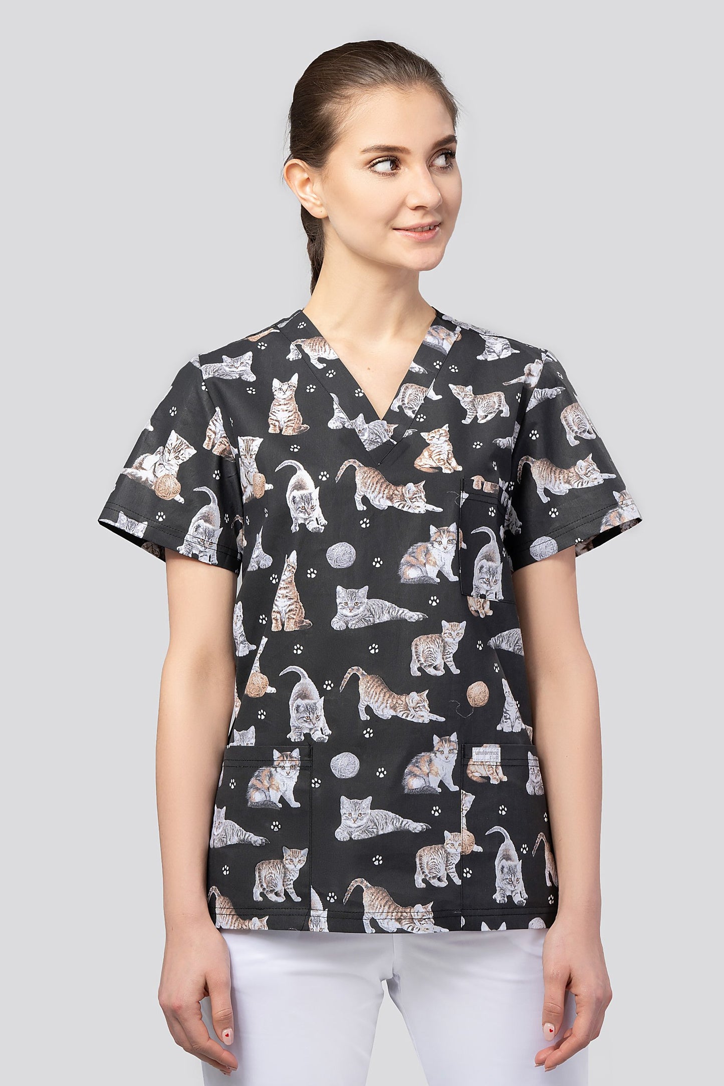 Unisex Halena Uniformix Club. CM126P Cats XXS