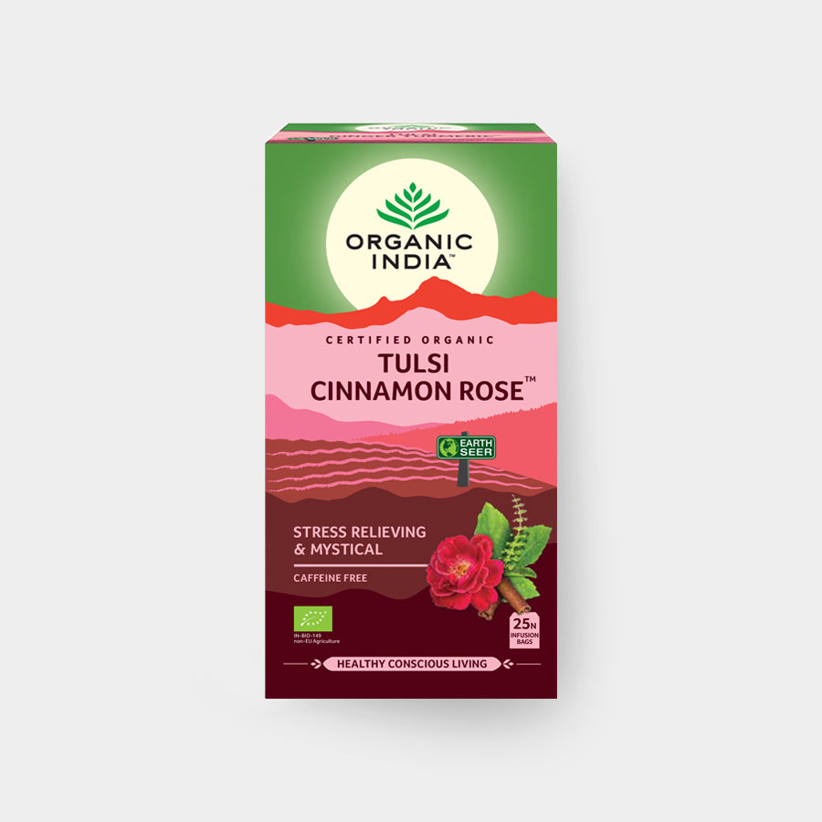 Organic India Tulsi Cinnamon Rose 25 teabags