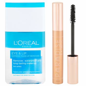 Loréal Paris Christmas mascara + eye make-up remover Gift box