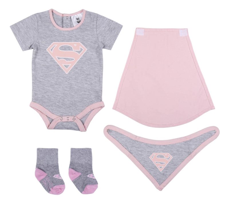 DC Comics Super hero Girls gift set for babies 6-12 months