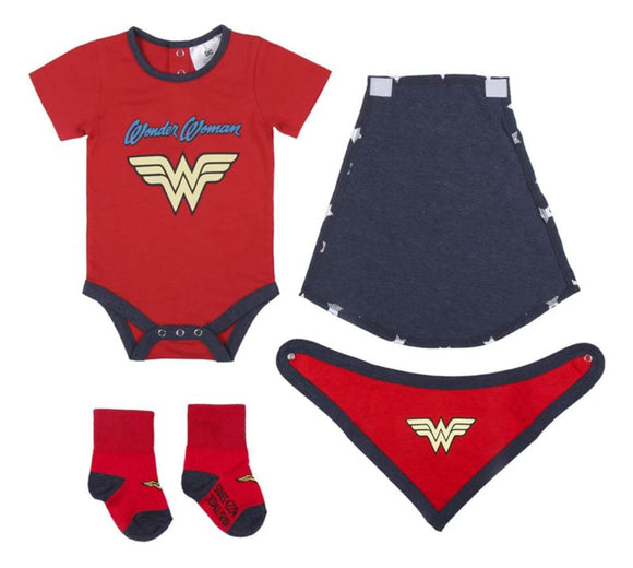 DC Comics Wonder Woman gift set for babies 6-12 months