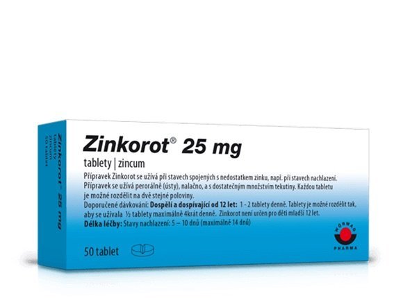 ZINKOROT 25MG - 50 tablets