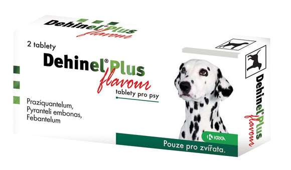 Dehinel Plus Flavor de-worming tablets for dogs 2 tablets - mydrxm.com