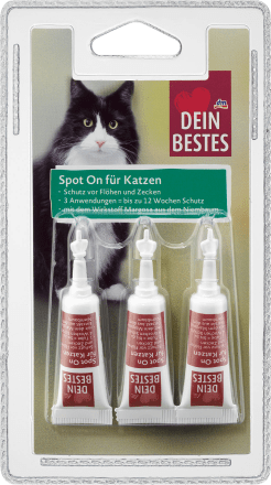 Dein Bestes pest control spot on for cats 3x1 ml, 3 ml
