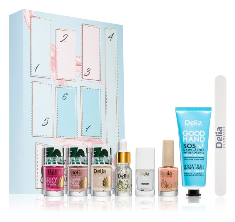 Delia Cosmetics Beauty Nail Set Nude advent Calendar