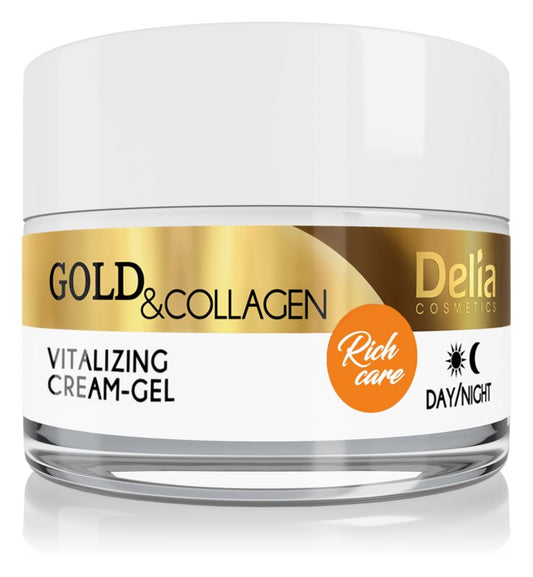 Delia Cosmetics Gold & Collagen Rich Care vitalizing skin cream 50 ml