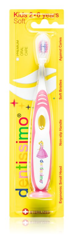 Dentissimo Kids toothbrush with soft suction cup