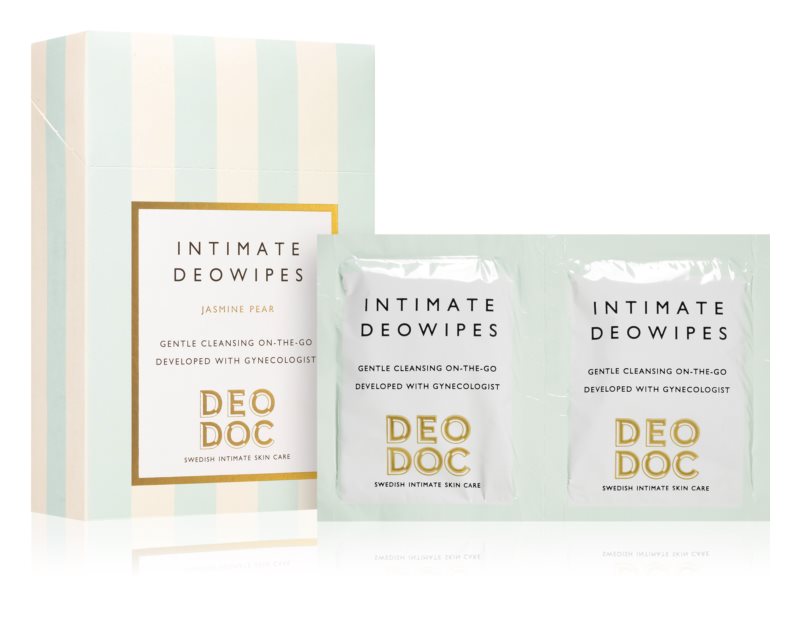 DeoDoc Intimate DeoWipes Jasmine Pear 10 pcs