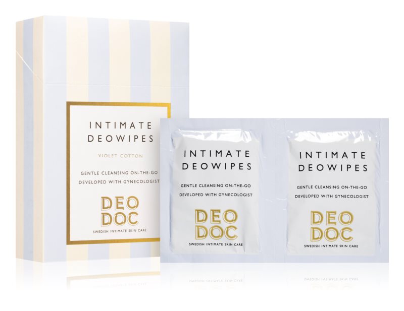 DeoDoc Intimate DeoWipes Violet Cotton 10 pcs