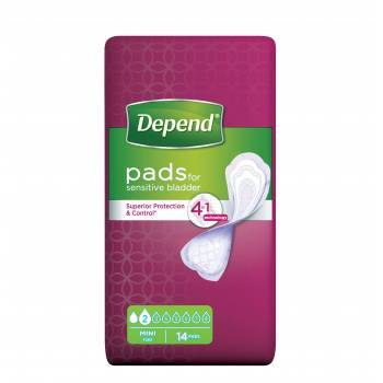 Depend Mini incontinence pads 14 pcs - mydrxm.com