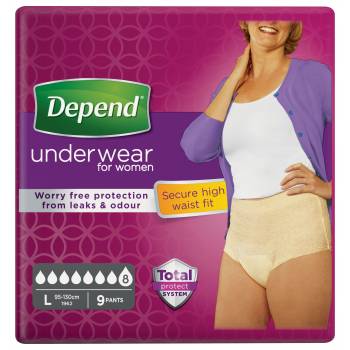 Depend Super Women's L panties 9 pcs – My Dr. XM