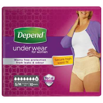 Depend Super for women S / M stretch panties 10 pcs - mydrxm.com