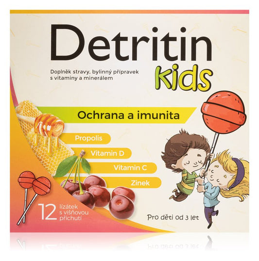 Detritin Kids Immunity 12 Cherry Lollipops