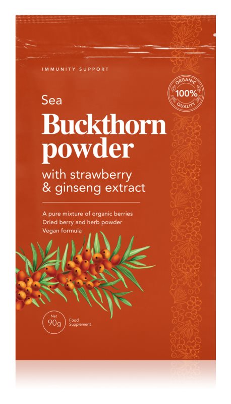 DoktorBio Sea Buckthorn powder with strawberry & ginseng extract 90 g