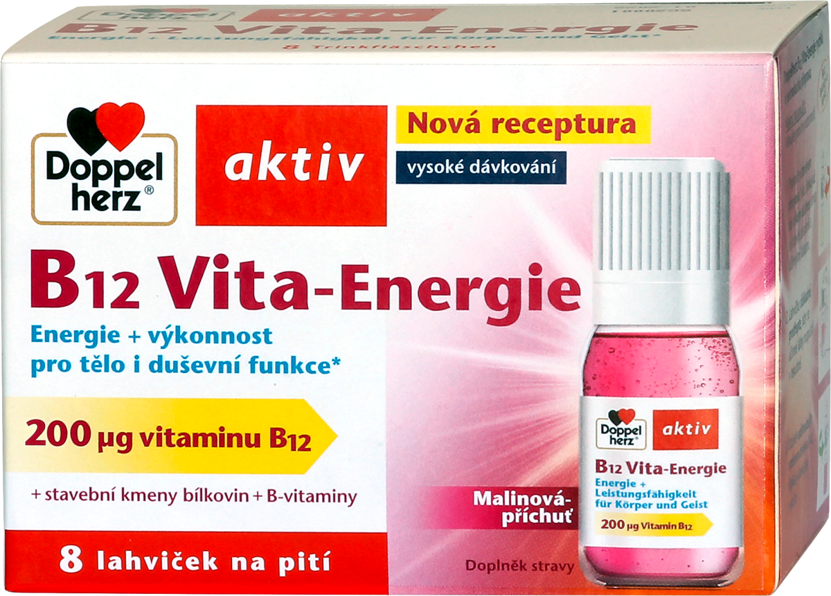 Doppel Herz Vitamin B12 Vita-Energy, 8 bottles