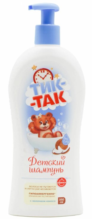 Kids shampoo Tik-Tak Coconut milk 350 ml