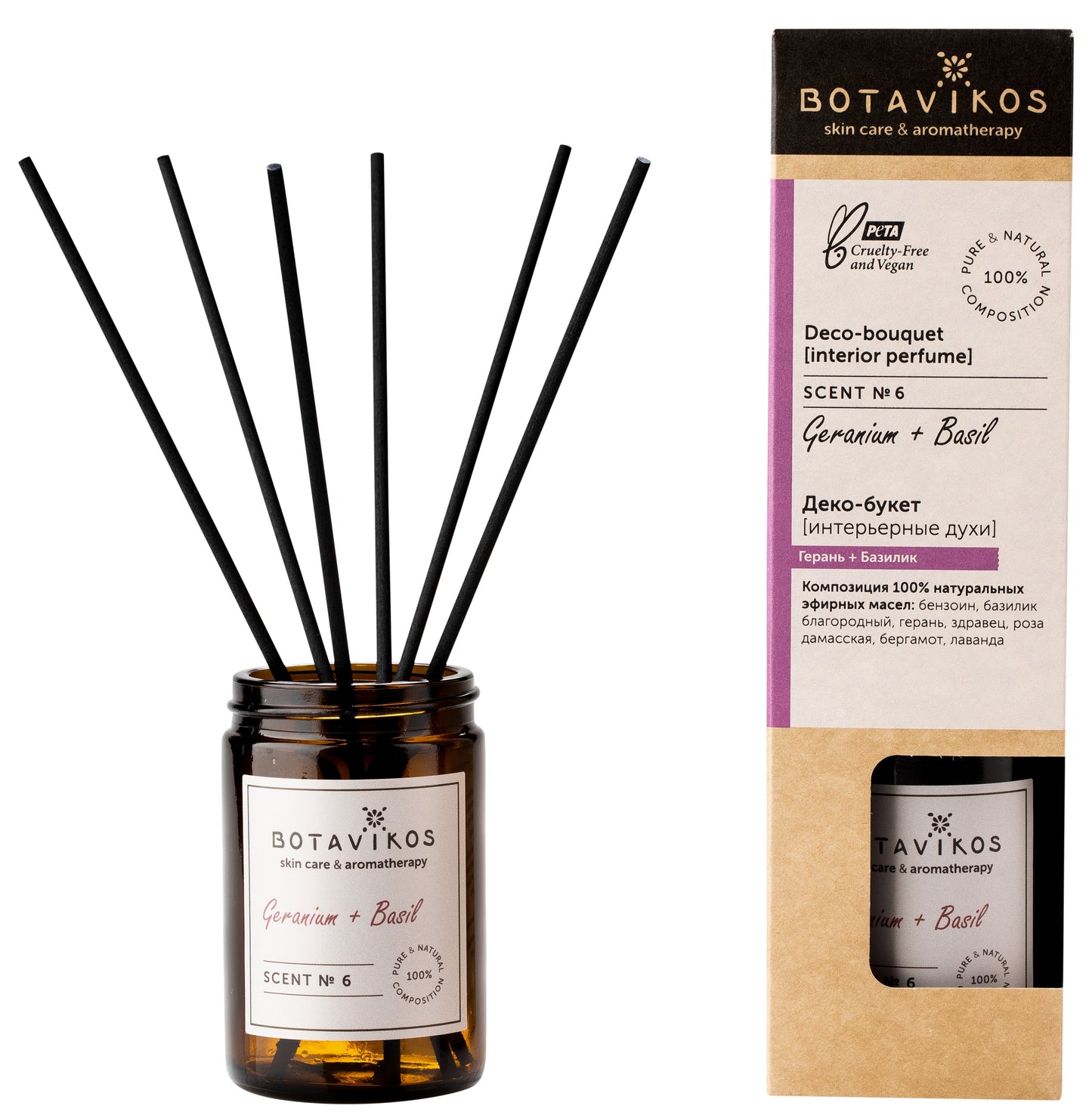 Botavikos Interior perfume geranium + basil 100 ml