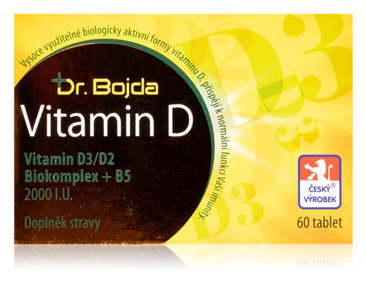 Dr. Bojda Vitamin D3/D2 Biocomplex +B5 2000 I.U., 60 tablets