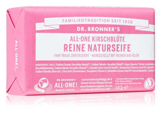 Dr. Bronner’s Cherry Blossom Pure Castile Bar Soap 140 g