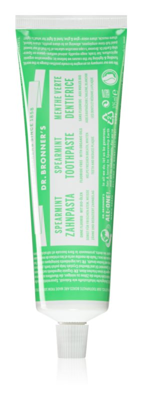 Dr. Bronner's Spearmint toothpaste without fluoride 105 ml