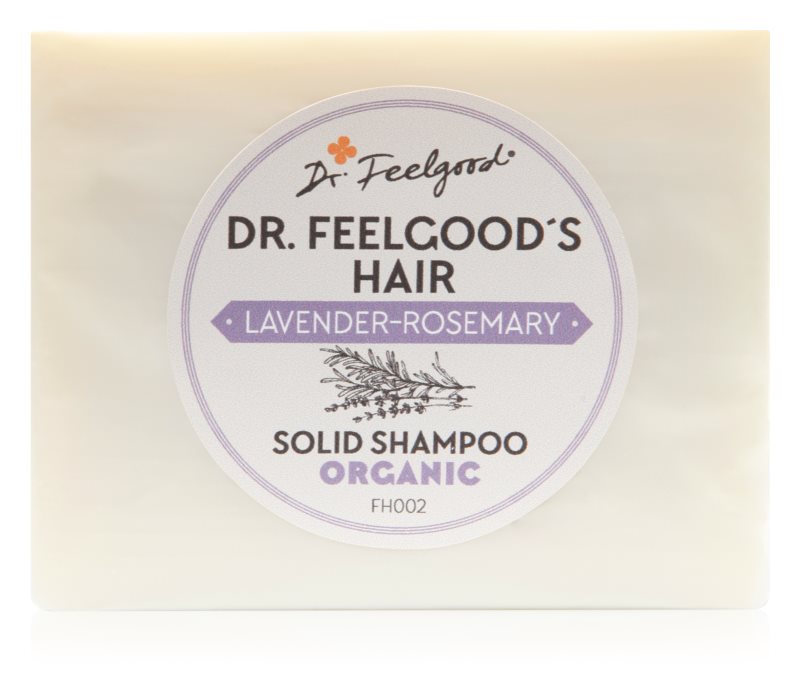 Dr. Feelgood Lavender & Rosemary organic solid shampoo 100 g