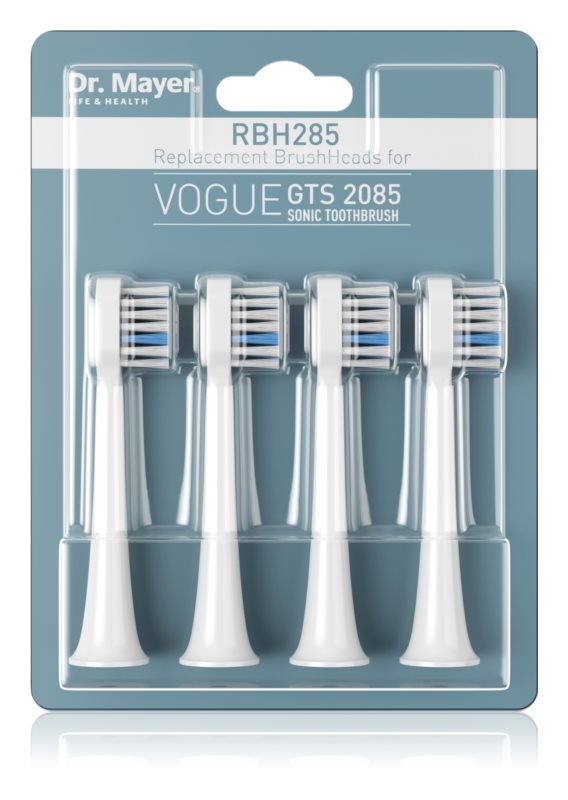 Dr. Mayer RBH285 Replacement Brush Heads for GTS2085 Sonic Toothbrush 4-pack