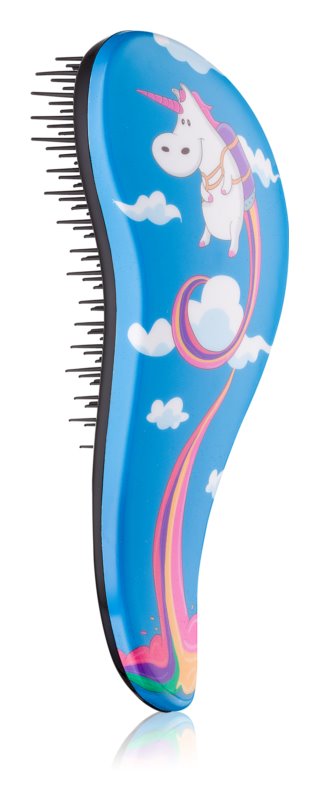 Dtangler Blue Unicorn hairbrush
