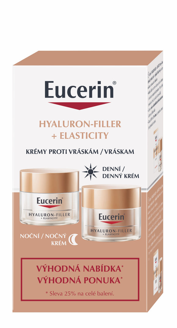 Eucerin Hyaluron-Filler + Elasticity duopack Day and Night Cream - mydrxm.com