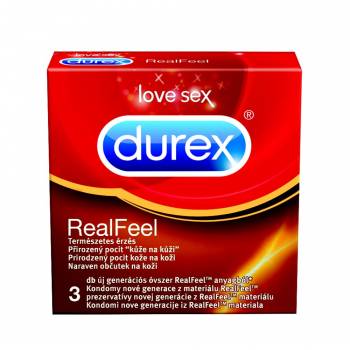 Durex Condoms Real Feel 3 pcs - mydrxm.com