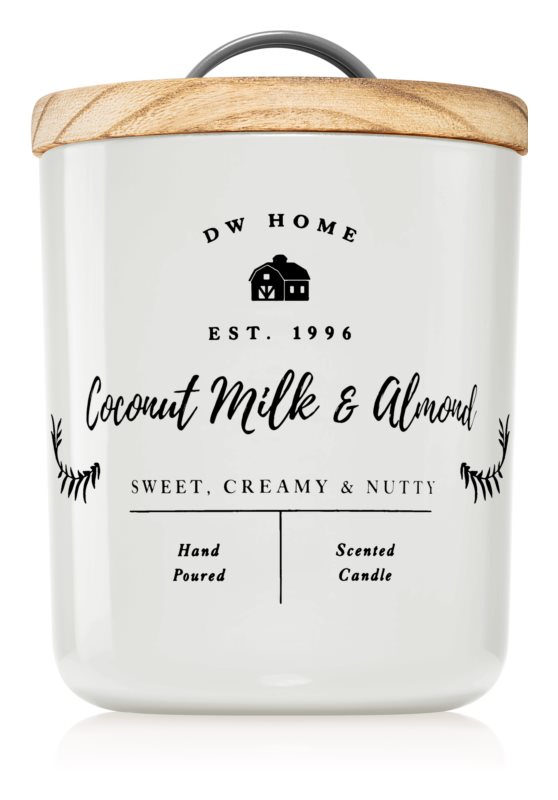 DW Home Farmhouse Coconut Milk & Almond scented candle