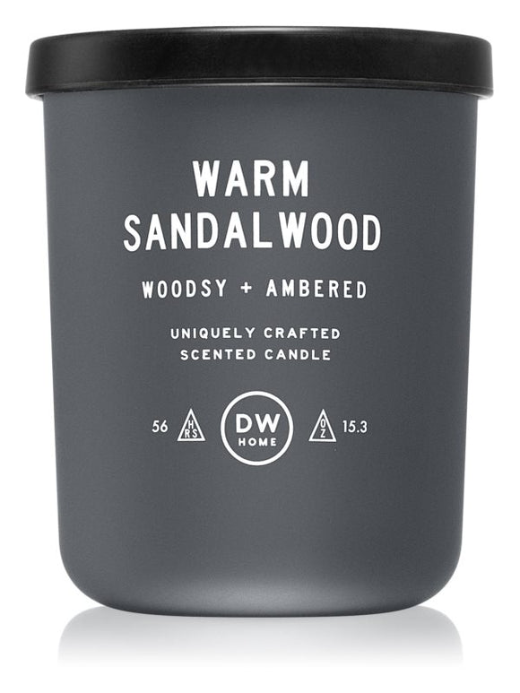 DW Home Warm Sandalwood Woodsy + Ambered scented candle 434 g
