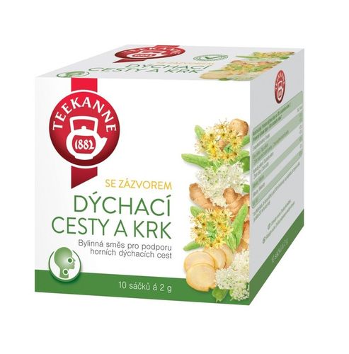 Teekanne Airways and throat with ginger herbal tea 10x2 g