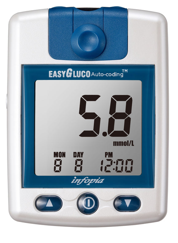 Easygluco Glucometer with 25 test strips + 25 lancets - mydrxm.com