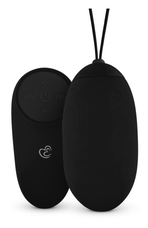 EasyToys Vibrating Egg With Remote Control Black 17 cm