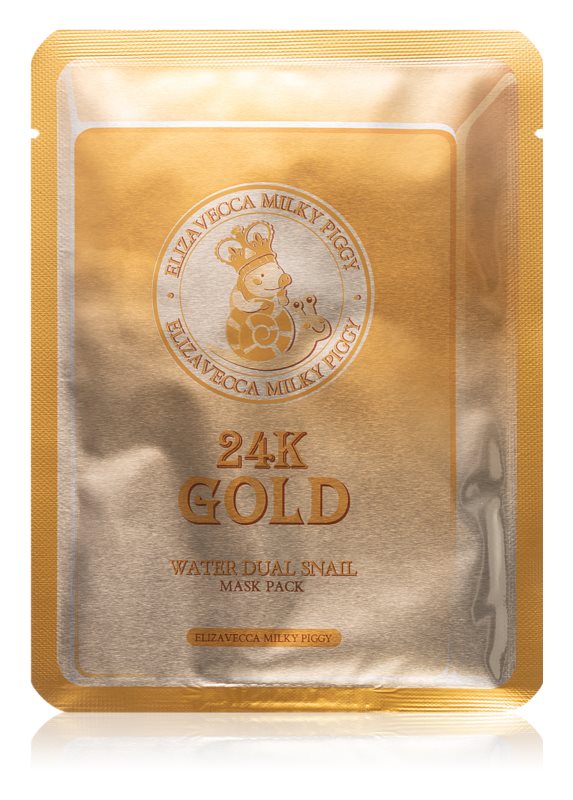 Elizavecca Milky Piggy 24K Gold Water Dual Snail Mask 10x25 ml