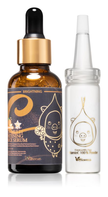 Elizavecca Milky Piggy Vita-Multi Whitening Serum & 100% Vitamin C Powder
