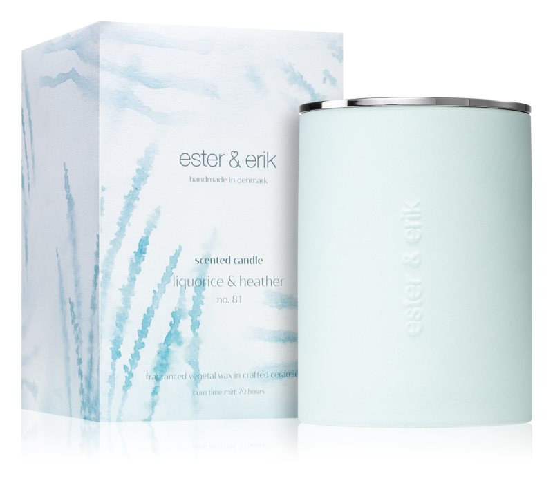 ester & erik scented candle liquorice & heather (no. 81) 350 g