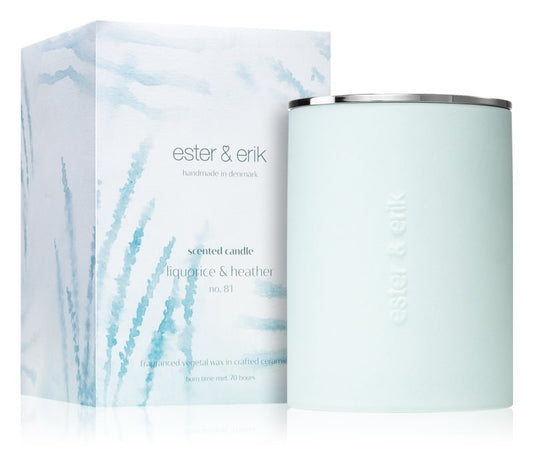 ester & erik scented candle liquorice & heather (no. 81) 350 g