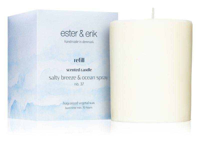 ester & erik scented candle salty breeze & ocean spray (no. 37) Refill 350 g