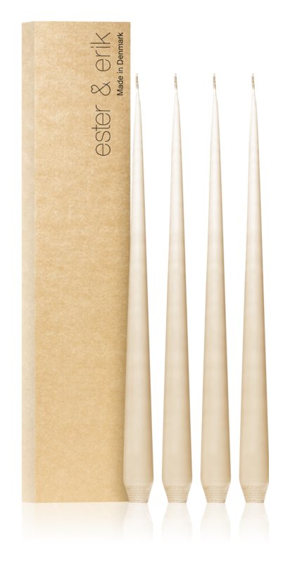 ester & erik taper candle ice latte (no. 11) 4x32 cm