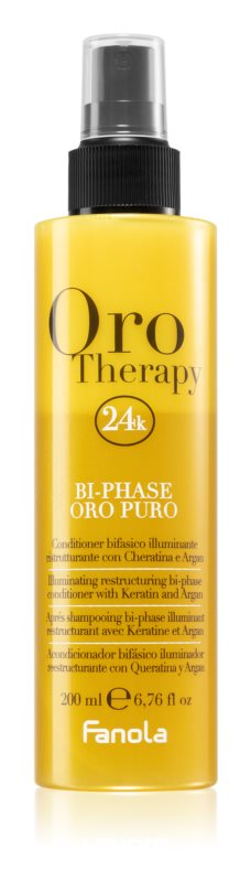 Fanola Oro Therapy leave-in conditioner spray for dull hair 200 ml