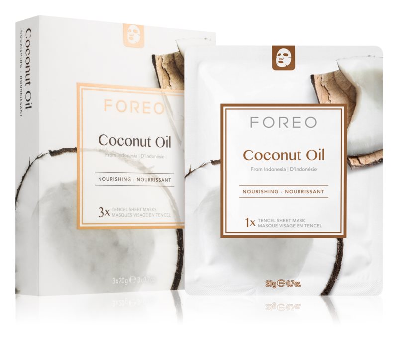FOREO Farm to Face Sheet Mask Coconut Oil 3x20 ml